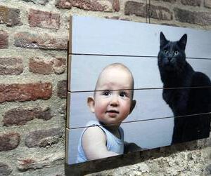 Foto op vurenhout 30x50 cm