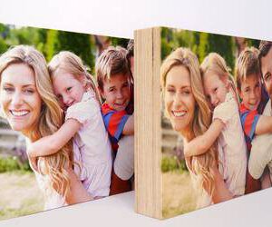 Houten fotoblok