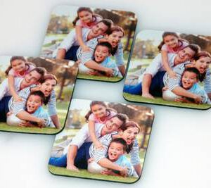 Onderzetters met foto 9x9 cm