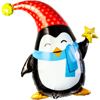 Ballon Kerst Pinguin