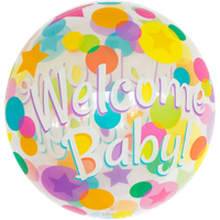Ballon Welcome Baby Dots
