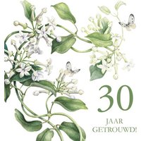 Felicitatiekaart huwelijksjubileum | Bloemen 30