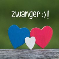 In verwachting kaart met hartjes