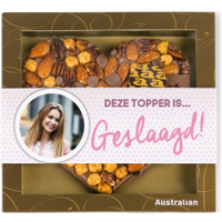 Australian chocolade melk - Geslaagd roze