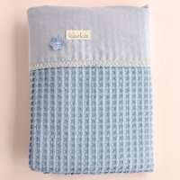 Koeka ledikantendeken blauw