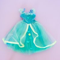 Carlotte elfje jurk blauw 3-4 jaar