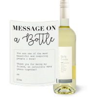 Belle Emilie Blanc message on a bottle en eigen tekst