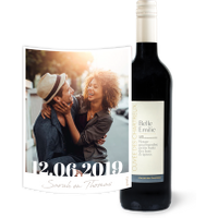 Belle Emilie Rouge met eigen foto, datum en tekst