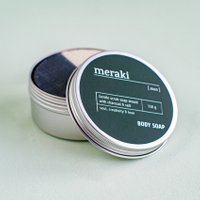 Meraki body soap men - Charcoal & salt 150 gr