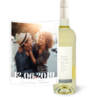 Belle Emilie Blanc met eigen foto, datum en tekst