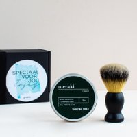 Scheerset met luxe kwast en zeep