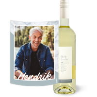 Belle Emilie Blanc met blauw, marmer en eigen foto