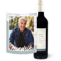 Belle Emilie Rouge met blauw, marmer en eigen foto