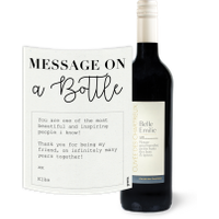 Belle Emilie Rouge message on a bottle en eigen tekst