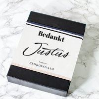 Wine in Tubes giftbox Domus Vini met bedankt eigen bedrijfsnaam