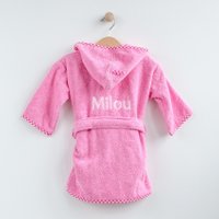 Lief - badjasje roze met naam