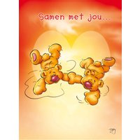 Valentijnskaart | Beertjes Dieren Hart Vogel