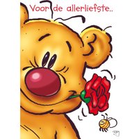 Valentijnskaart | Beertje Roos Hart Dieren