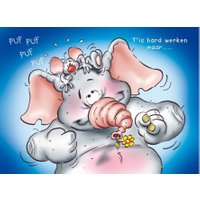 Olifant en muis: het is hard werken, maar...