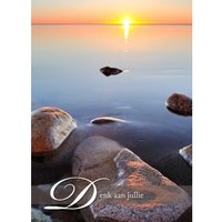 Zonsondergang aan het water