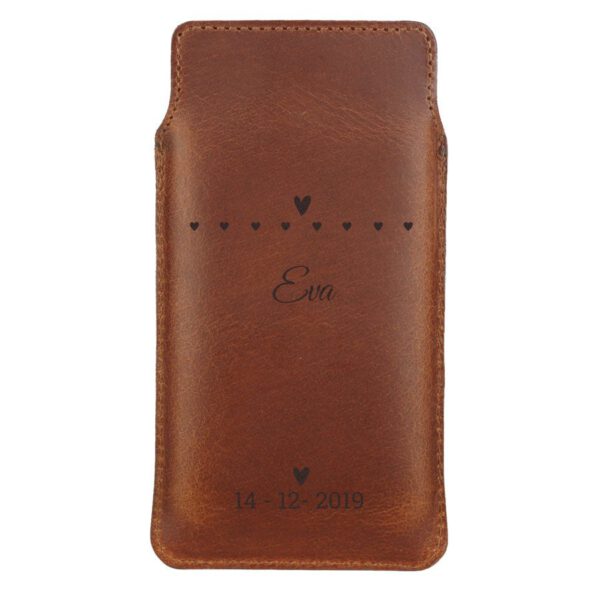 Leren telefoonhoesje - S