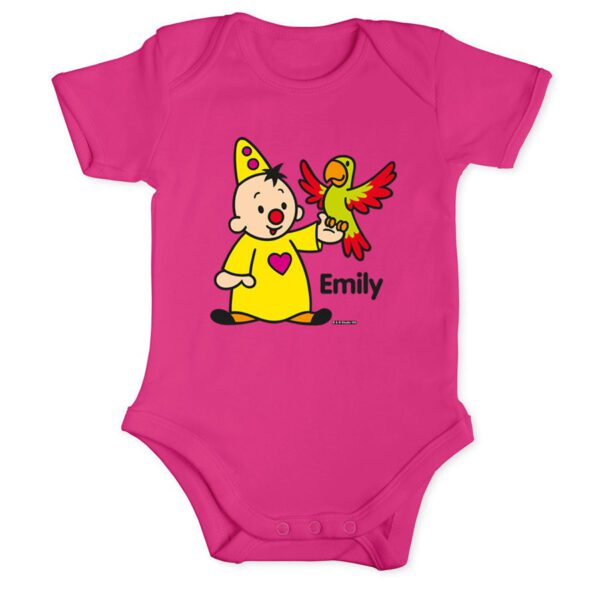 Bumba romper bedrukken - Roze - 50/56