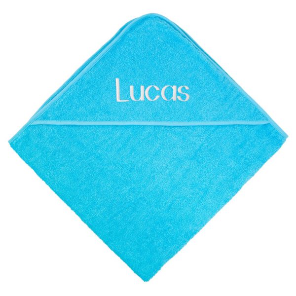 Baby omslagdoek met naam - Blauw