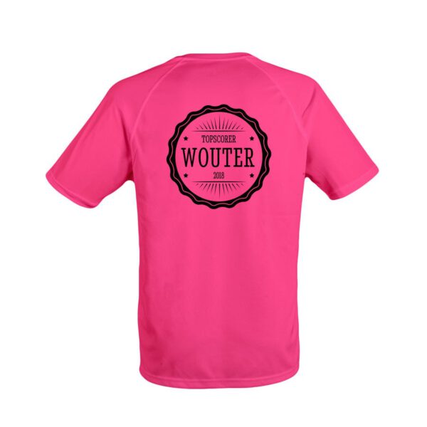 Sportshirt bedrukken - Heren - Roze - XXL