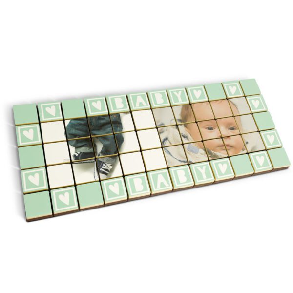 Foto op chocolade blokjes