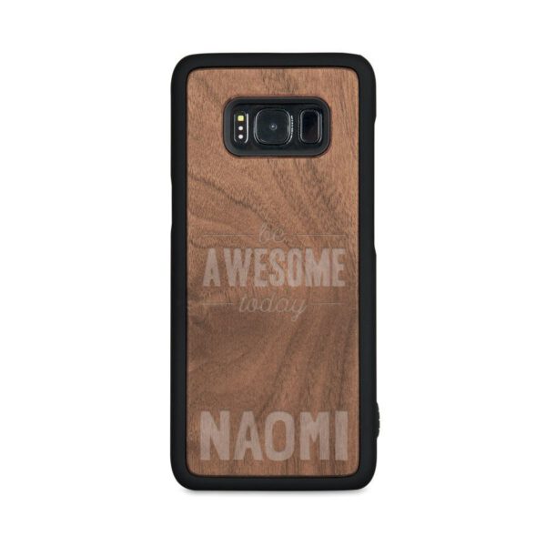 Houten telefoonhoesje graveren - Samsung Galaxy s8