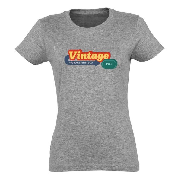 T-shirt voor vrouwen bedrukken - Grijs - L