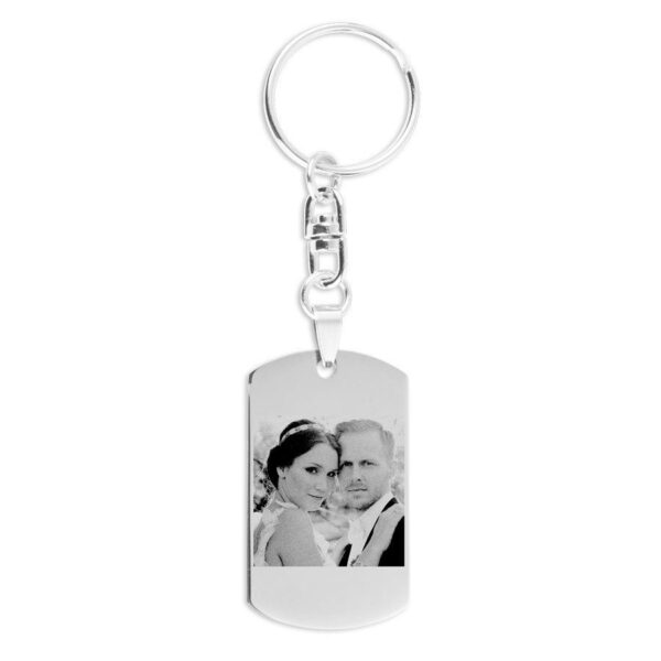 Sleutelhanger graveren met foto - Dogtag