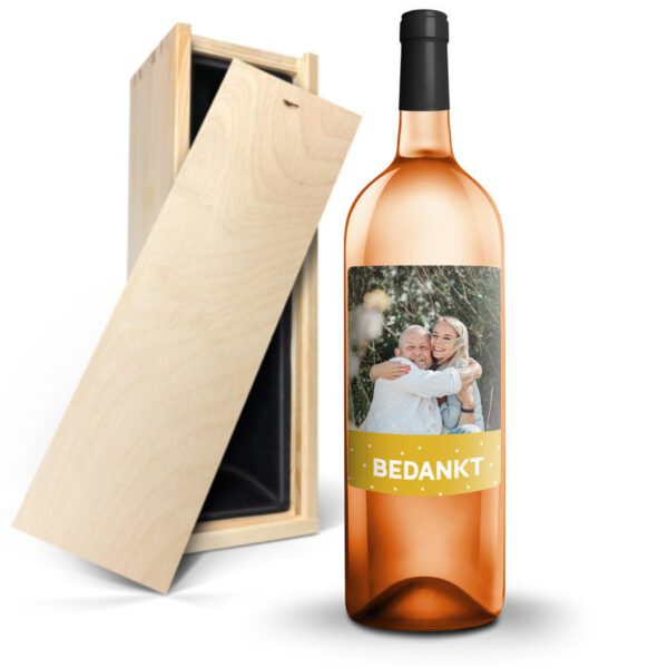 Wijn met bedrukt etiket - AIX rosé (Magnum)