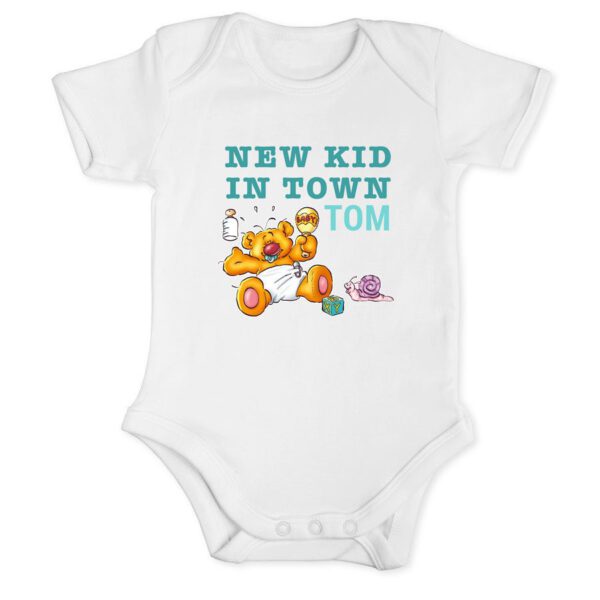 Doodles romper bedrukken - Wit - 50/56