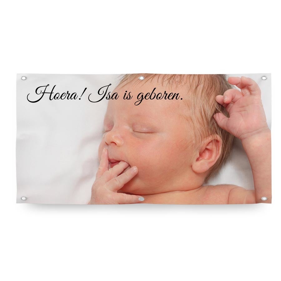 Spandoek bedrukken - 120 x 60 cm