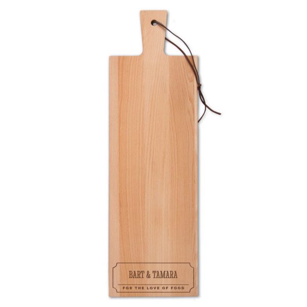 Houten broodplank graveren - Beuken - Langwerpig - staand (S)