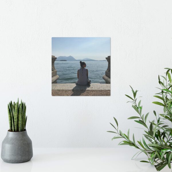 Foto op aluminium afdrukken - Wit (ChromaLuxe) - 15 x 15 cm