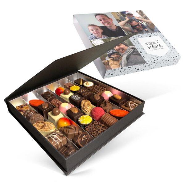 Luxe bonbon giftbox bedrukken - Vaderdag (36 stuks)