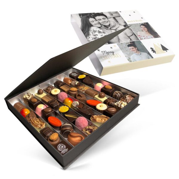 Luxe bonbon giftbox bedrukken - Kerst (49 stuks)