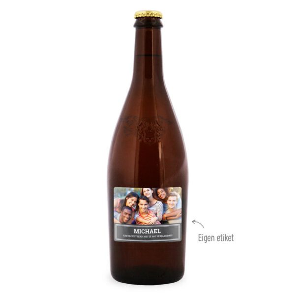Bier met bedrukt etiket - Duvel