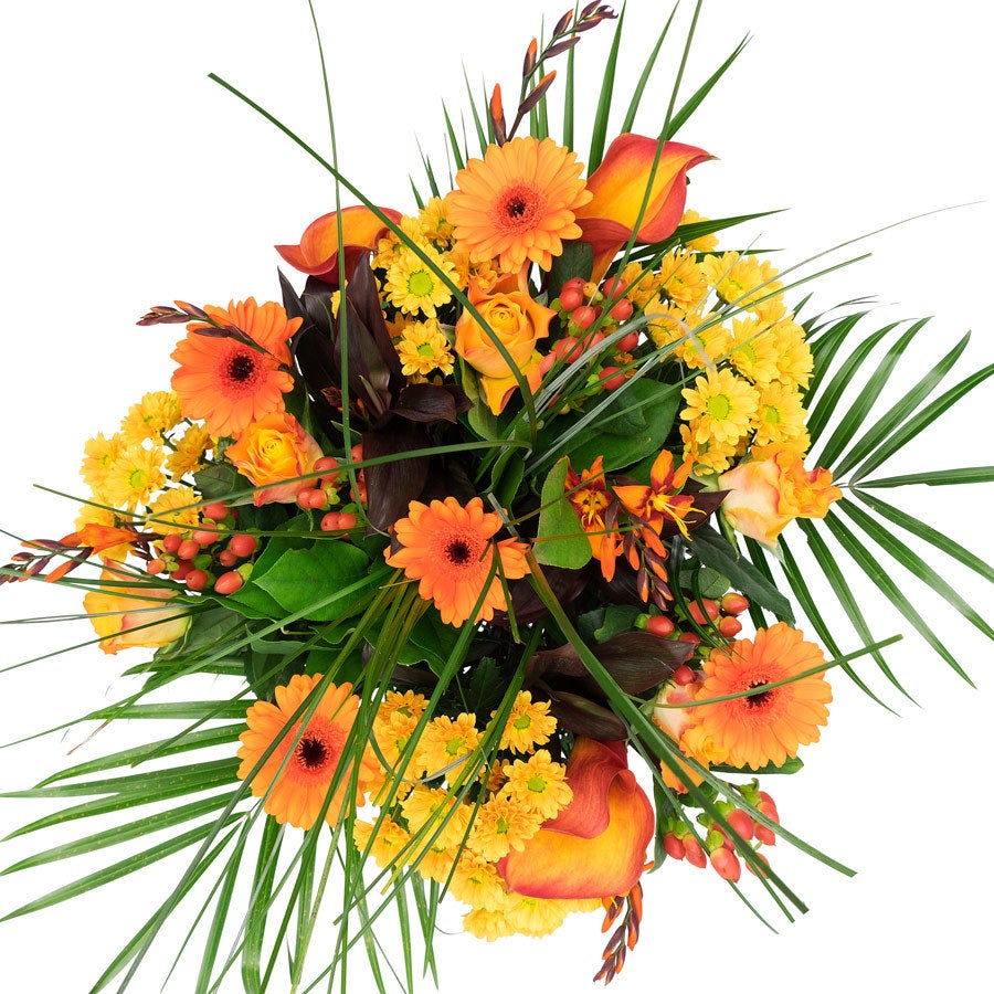 Bloemen - Boeket Oranje (Middel)