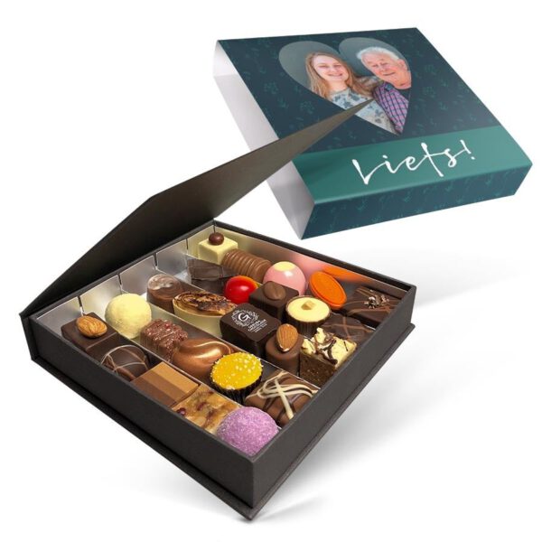 Luxe bonbon giftbox bedrukken (25 stuks)