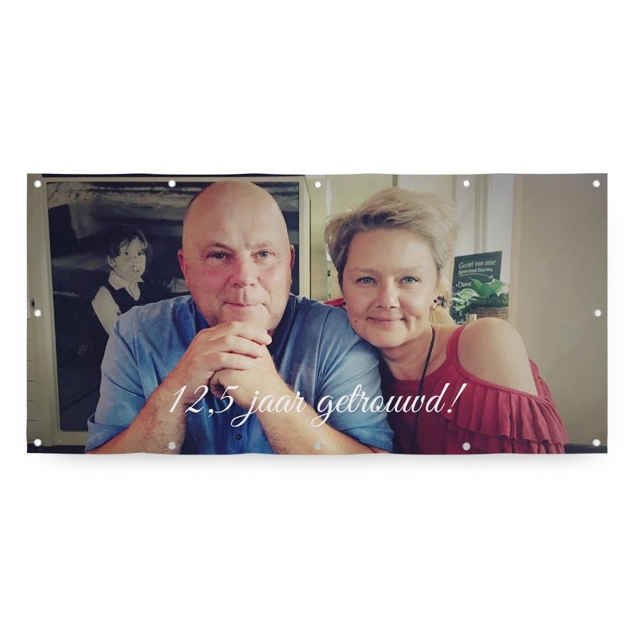 Spandoek bedrukken - 300 x 145 cm