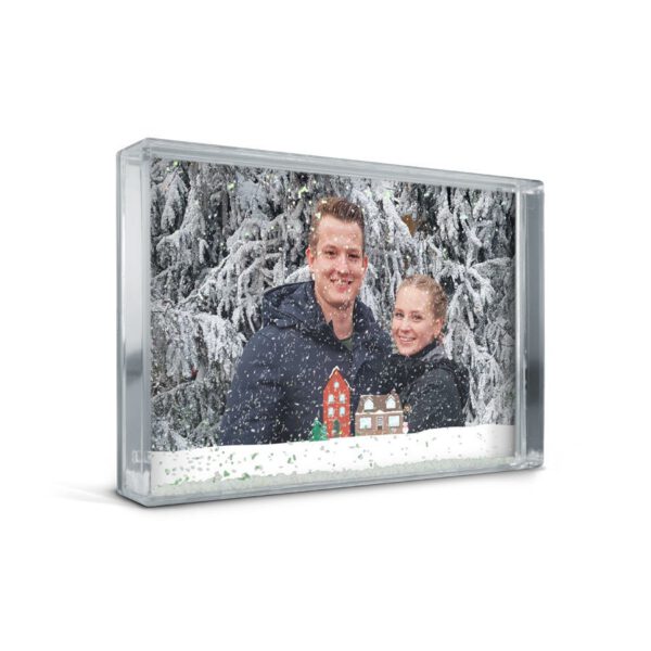 Sneeuw fotoblok maken