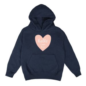 Hoodie voor kinderen bedrukken - Navy - 8 jaar