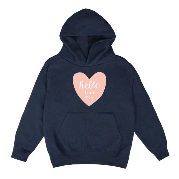 Hoodie voor kinderen bedrukken - Navy - 8 jaar