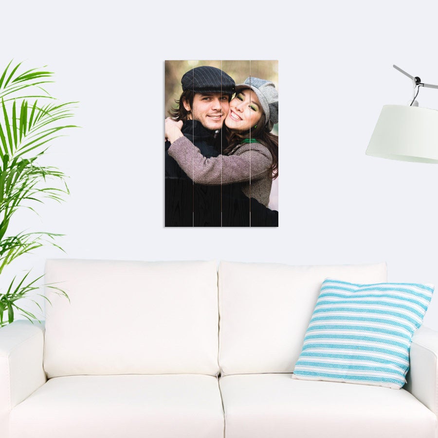 Foto op hout afdrukken - Planken - 40 x 60 cm