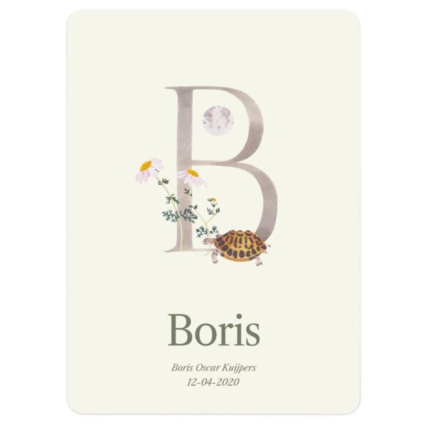 Milestone® Geboorteposter maken - Letter
