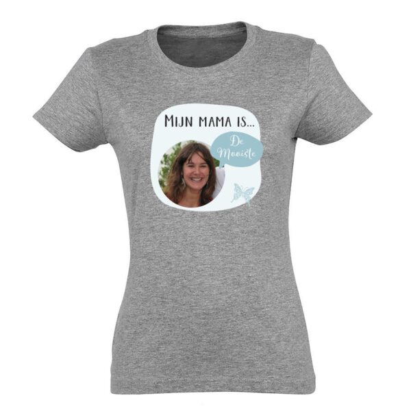Moederdag T-shirt bedrukken - Grijs - XXL