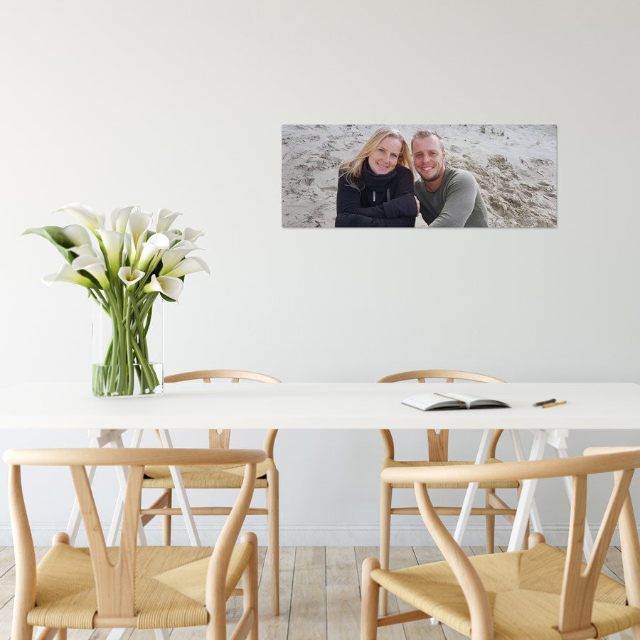 Foto op aluminium afdrukken - Wit (ChromaLuxe) - 80 x 30 cm